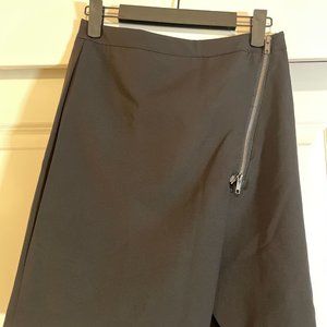 Anthropologie Bishop + Young Asymmetrical Zipper Skirt Girl's M Black